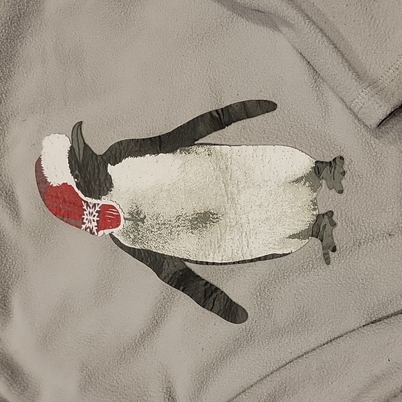 Lands' End 2 piece Fleece Footed Pajamas - Picture 3 of 6